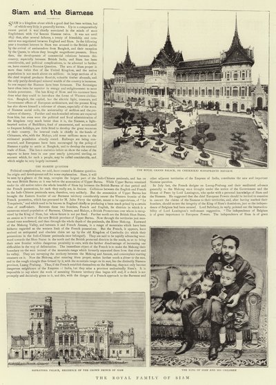 La famille royale de Siam - English Photographer