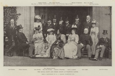 Le groupe royal et autres invités au château de Warwick - English Photographer