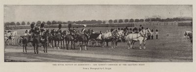 La revue royale à Aldershot, le carrosse de la reine au point de salut - English Photographer