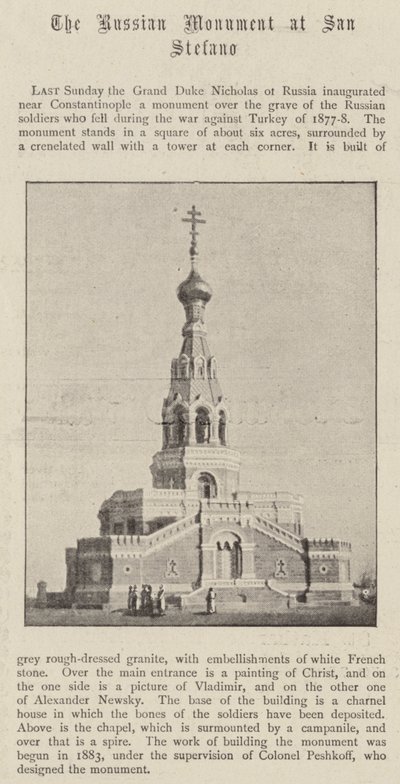 Le monument russe à San Stefano - English Photographer