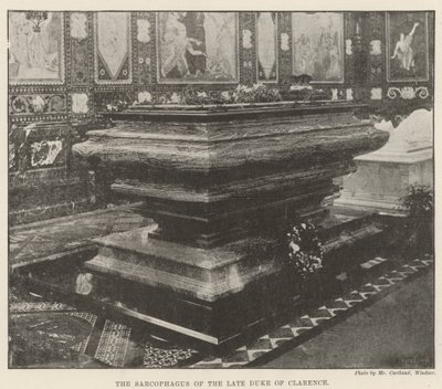 Le sarcophage du feu duc de Clarence - English Photographer