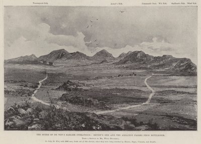 La scène des premières opérations de De Wet, Retiefs Nek et les passes adjacentes de Bethlehem - English Photographer