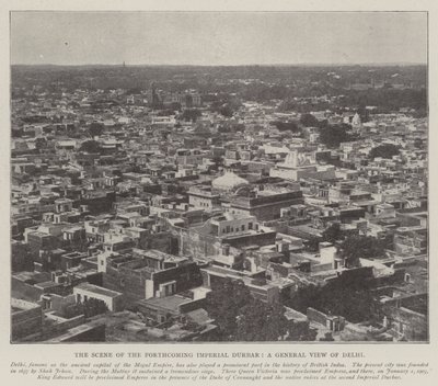 Le lieu du prochain Durbar impérial, vue générale de Delhi - English Photographer