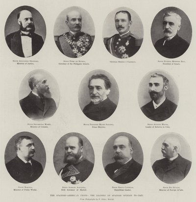 La crise hispano-américaine, les leaders de l