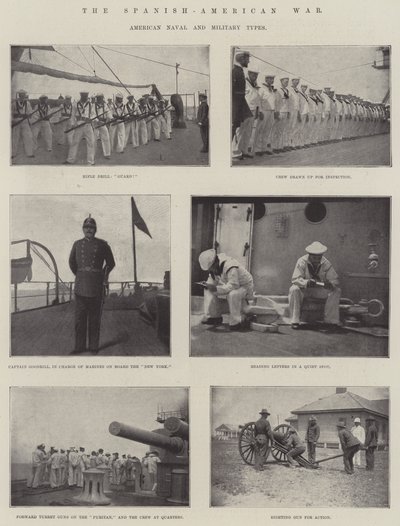La guerre hispano-américaine, types navals et militaires américains - English Photographer