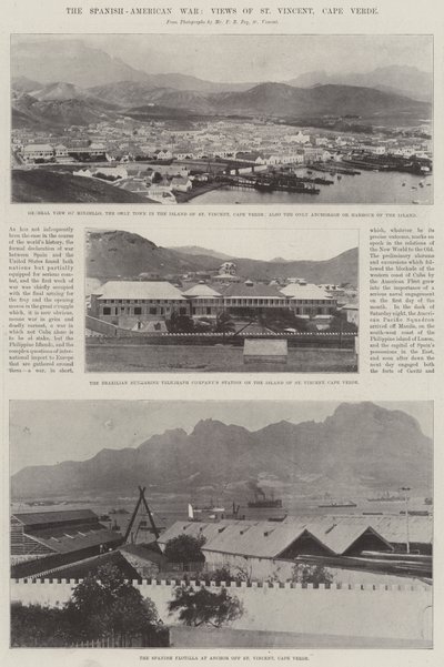 La guerre hispano-américaine, vues de St Vincent, Cap-Vert - English Photographer