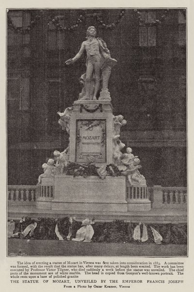 La Statue de Mozart, dévoilée par l