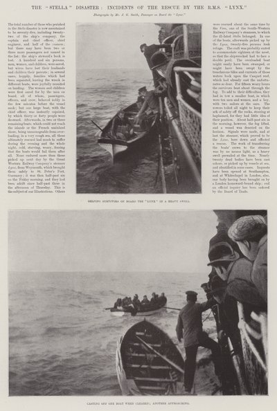 La catastrophe du Stella, incidents du sauvetage par le RMS Lynx - English Photographer