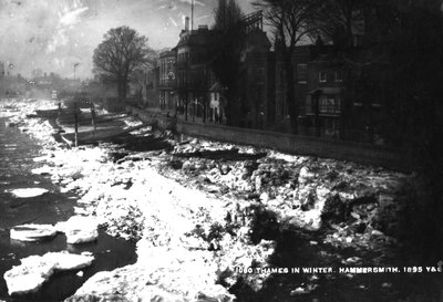 La Tamise à Hammersmith en hiver, 1895 - English Photographer