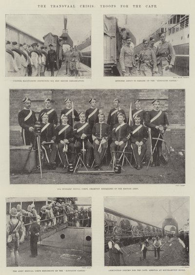 La crise du Transvaal, troupes pour le Cap - English Photographer