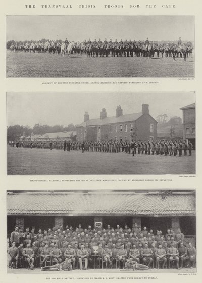 La crise du Transvaal, troupes pour le Cap - English Photographer