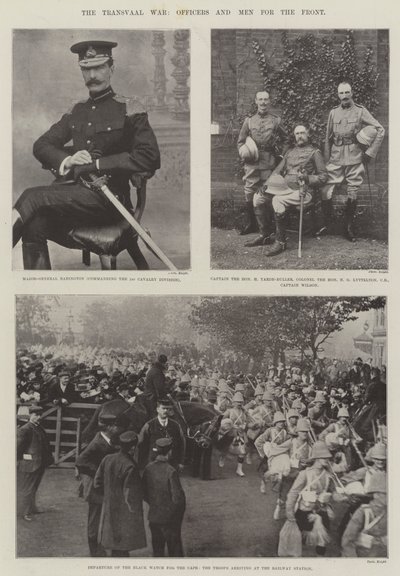 La guerre du Transvaal, officiers et hommes pour le front - English Photographer