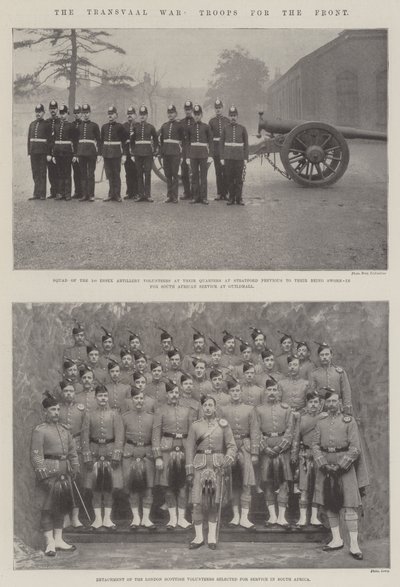 La guerre du Transvaal, troupes pour le front - English Photographer