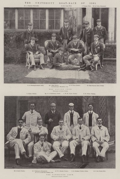 La course de bateaux universitaires de 1901 - English Photographer