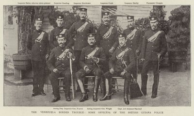 Le problème de la frontière vénézuélienne, quelques officiers de la police de la Guyane britannique - English Photographer