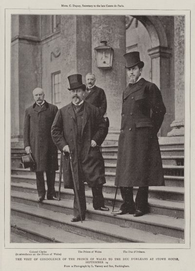 La Visite de Condoléances du Prince de Galles au Duc d