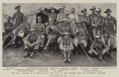 La guerre, le colonel R. S. Baden-Powell et certains des officiers qui défendent Mafeking - English Photographer