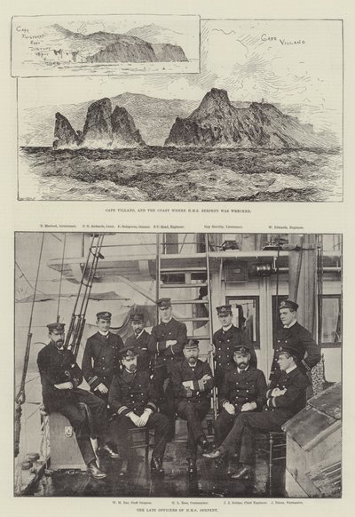Le naufrage du HMS Serpent - English Photographer