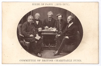 Le comité du British Charitable Fund, aidant les pauvres pendant le siège de Paris (1870-1871) - English Photographer