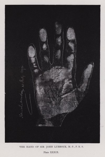 La main de Sir John Lubbock - English Photographer