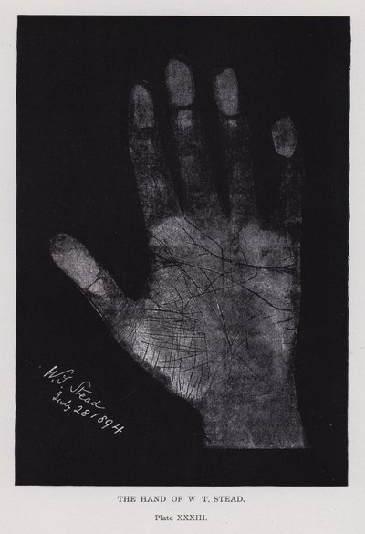 La main de W T Stead - English Photographer