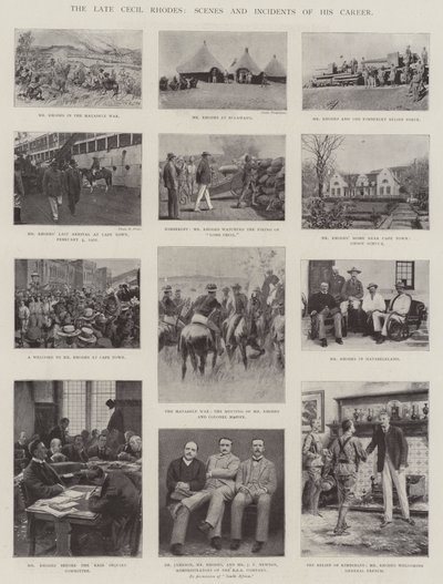 Le défunt Cecil Rhodes, scènes et incidents de sa carrière - English Photographer