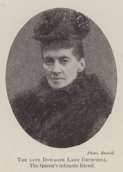 Feu Lady Churchill, Amie Intime de la Reine - English Photographer
