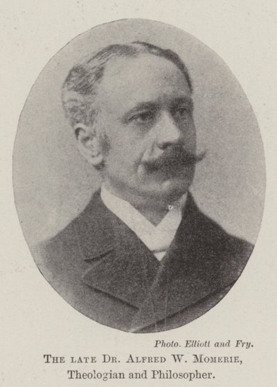 Feu Dr Alfred W Momerie, théologien et philosophe - English Photographer