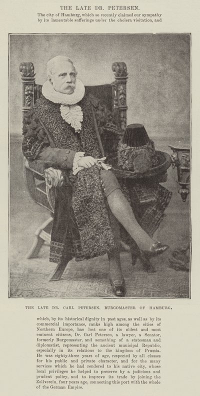 Feu Dr Carl Petersen, bourgmestre de Hambourg - English Photographer