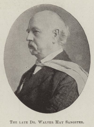 Feu Dr Walter Hay Sangster - English Photographer