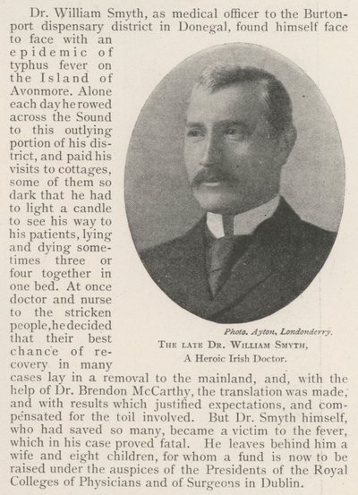 Feu le Dr William Smyth, un médecin irlandais héroïque - English Photographer