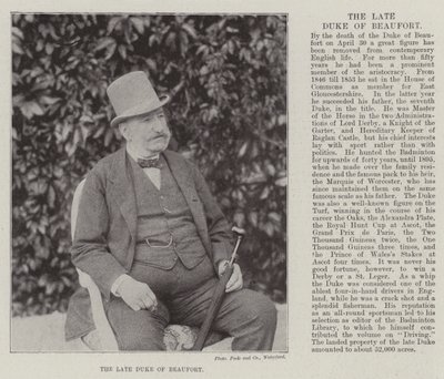 Feu le duc de Beaufort - English Photographer