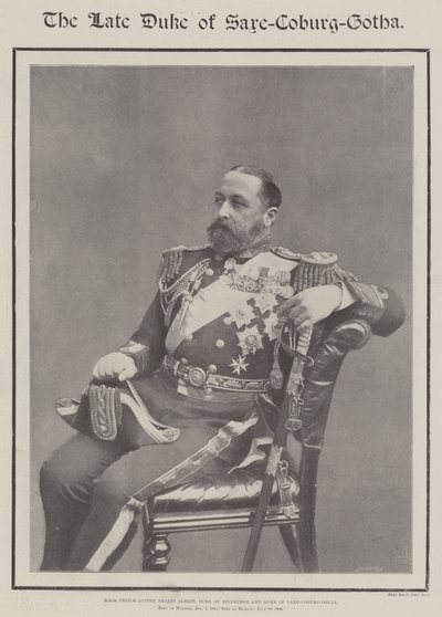 Feu duc de Saxe-Cobourg-Gotha - English Photographer