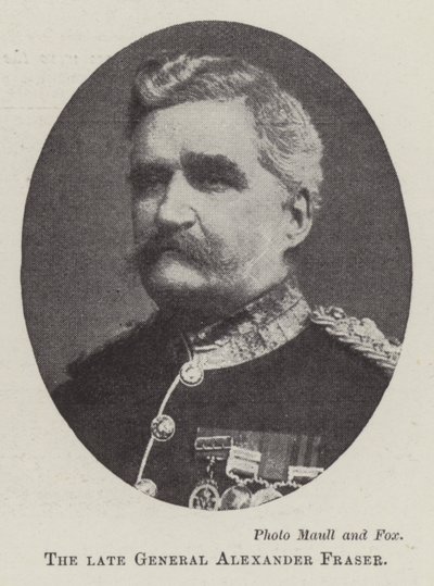 Le défunt Général Alexander Fraser - English Photographer