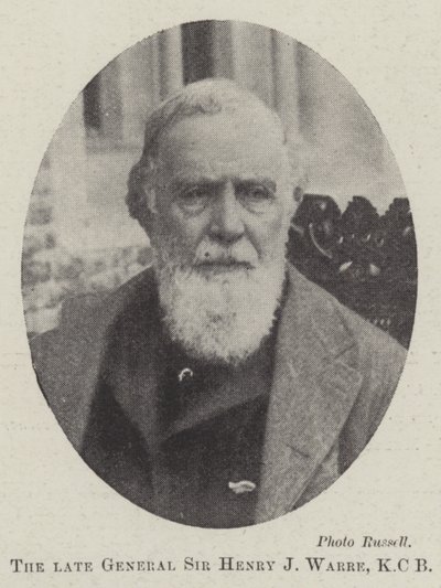 Le défunt général Sir Henry J Warre, KCB - English Photographer