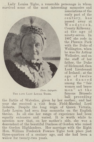 Feu Lady Louisa Tighe - English Photographer