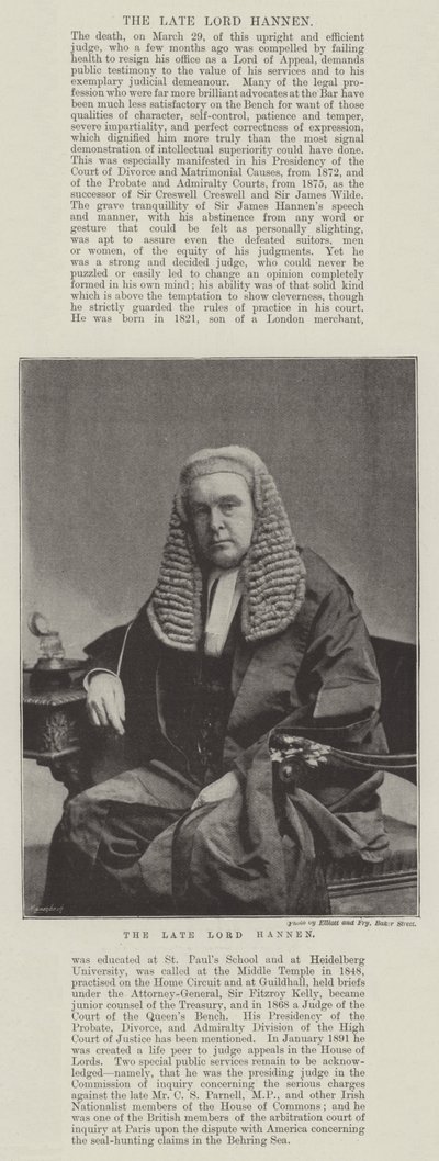 Feu Lord Hannen - English Photographer