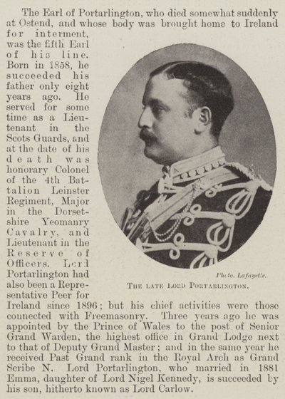 Feu Lord Portarlington - English Photographer