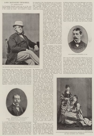 Feu Lord Randolph Churchill - English Photographer