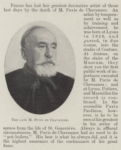 Feu M. Puvis de Chavannes - English Photographer