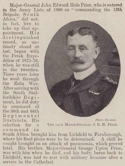 Feu Major-Général J. E. H. Prior - English Photographer