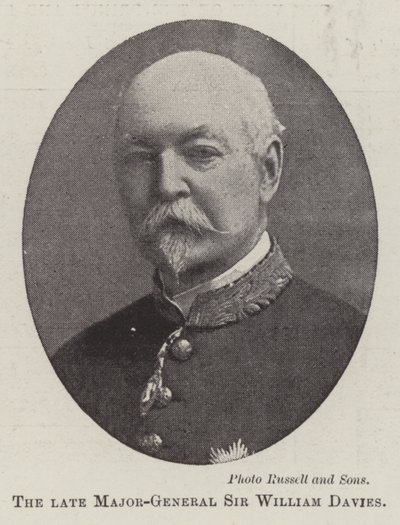 Le défunt Major-Général Sir William Davies - English Photographer