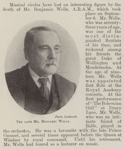Feu M. Benjamin Wells - English Photographer