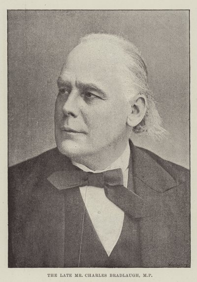 Le défunt M. Charles Bradlaugh, MP - English Photographer