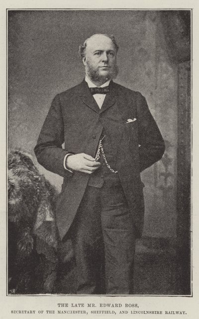 Le défunt M. Edward Ross, secrétaire du chemin de fer de Manchester, Sheffield et Lincolnshire - English Photographer