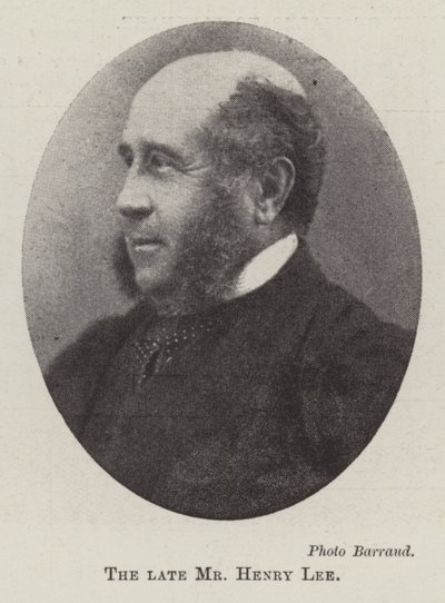 Le défunt M. Henry Lee - English Photographer