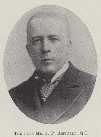 Feu M. J P Aspinall, QC - English Photographer