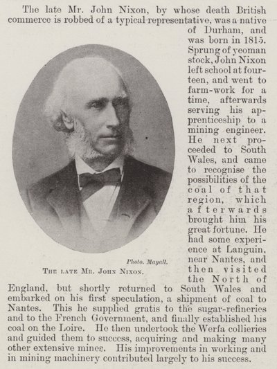 Le défunt M. John Nixon - English Photographer