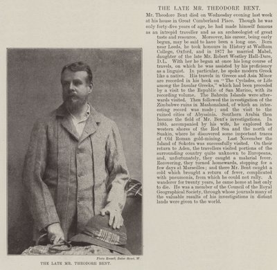 Feu M. Theodore Bent - English Photographer