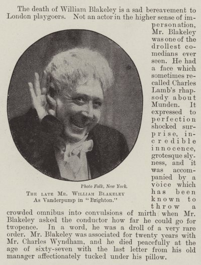 Feu M. William Blakeley en tant que Vanderpump à Brighton - English Photographer
